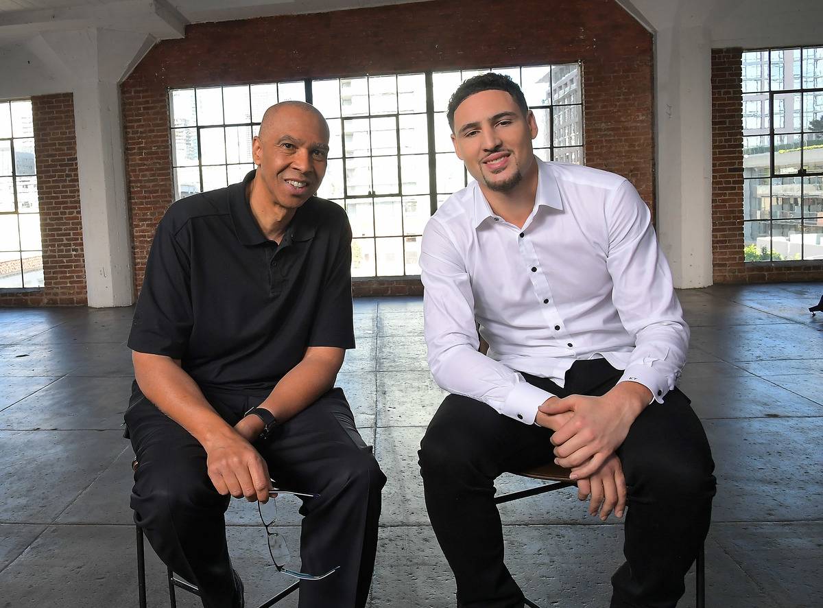 Mychal Thompson and Klay Thompson
