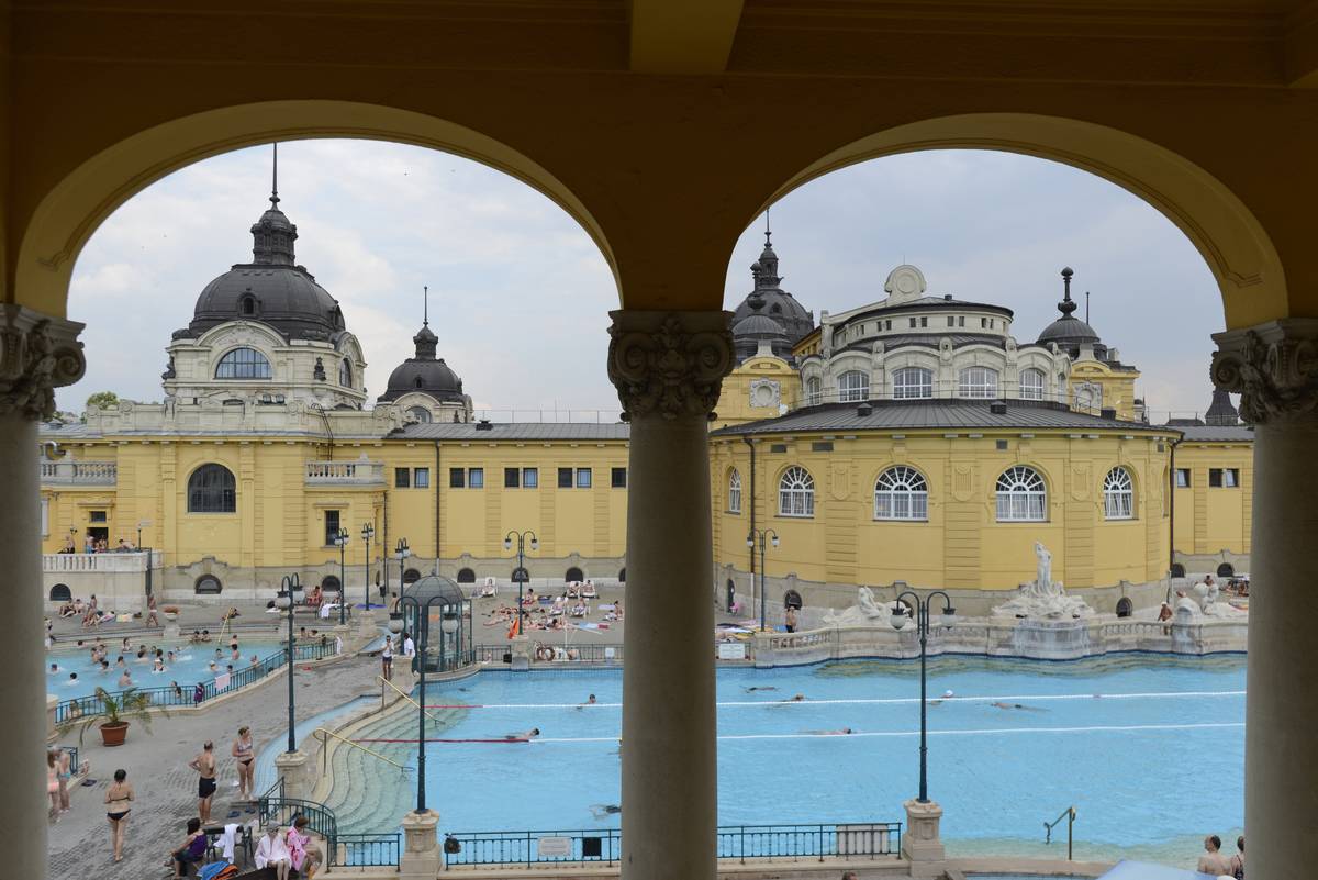 View of the Szechenyi Bath