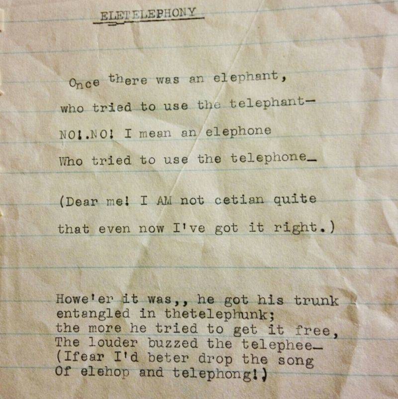 a poem someone found in a book
