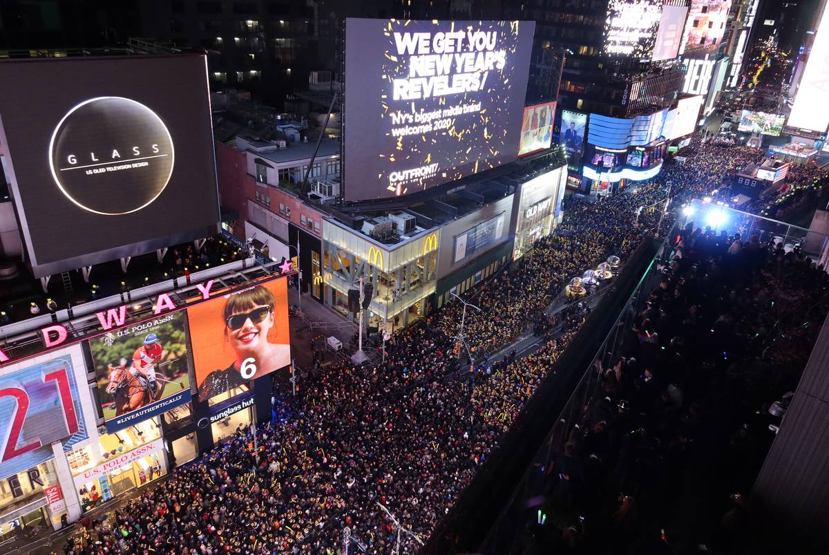 times square new years eves