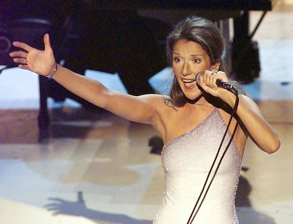 celine dion performing
