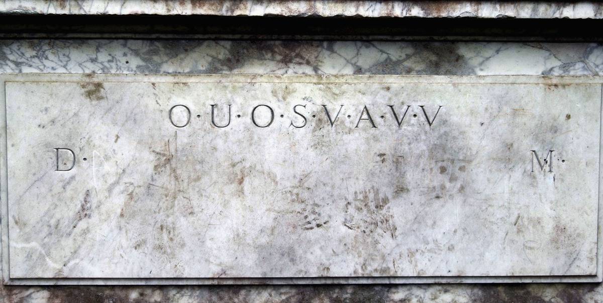 A coded message is seen on the Shepherd's Monument.