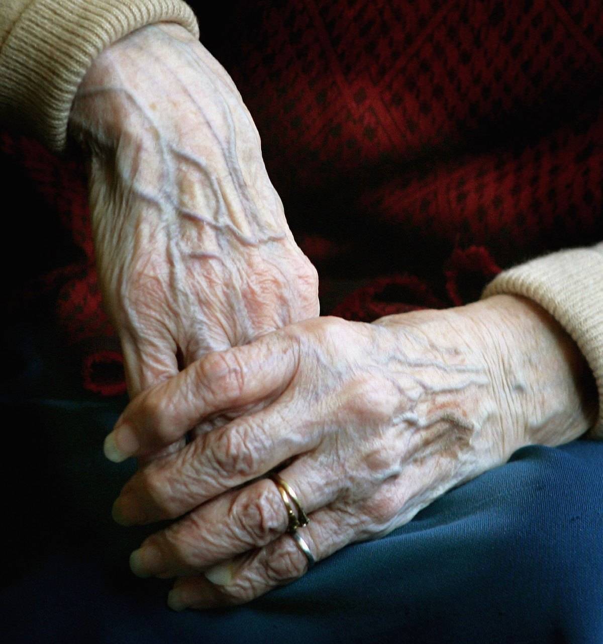 wrinkled hands