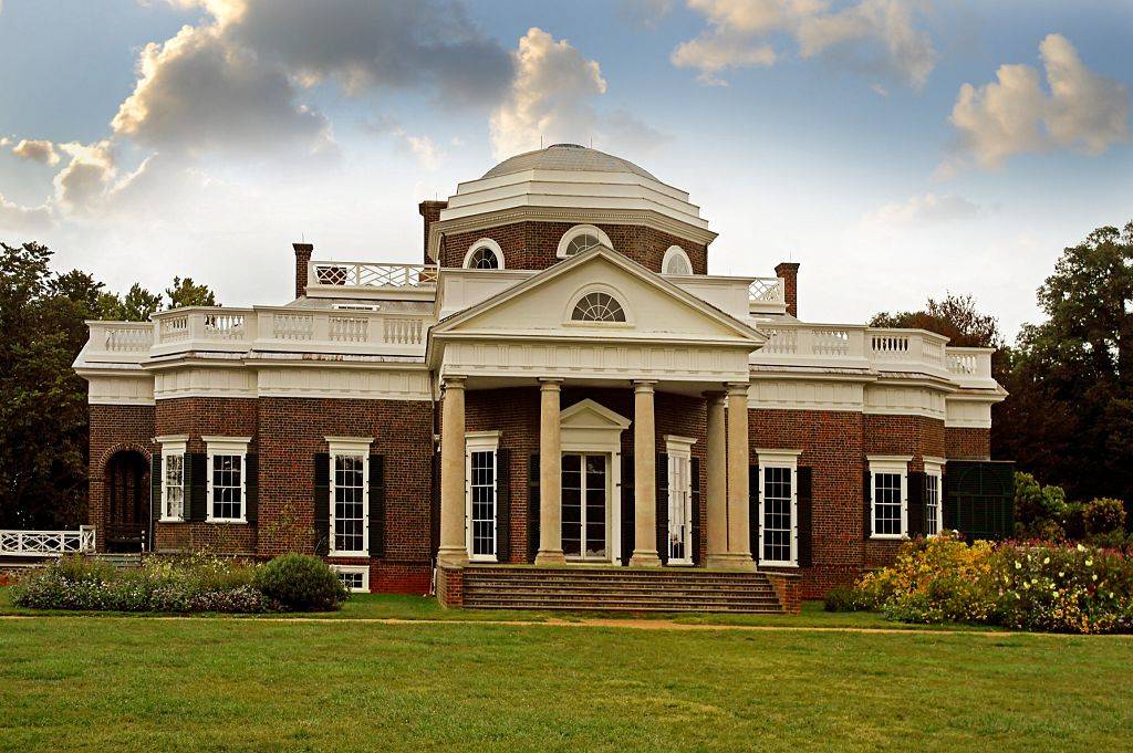 Thomas Jefferson's Monticello house in Charlottesville, Virginia