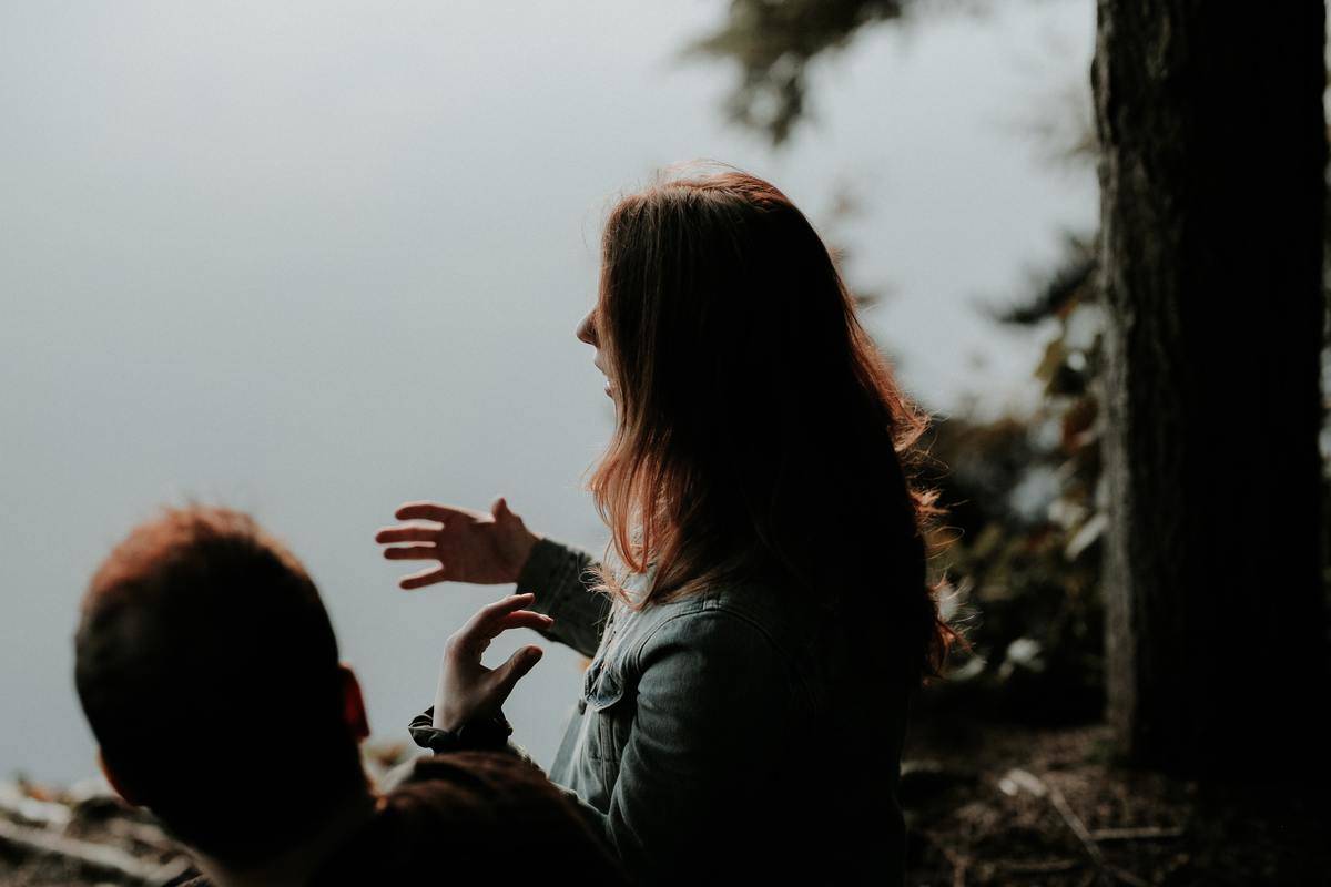 talking