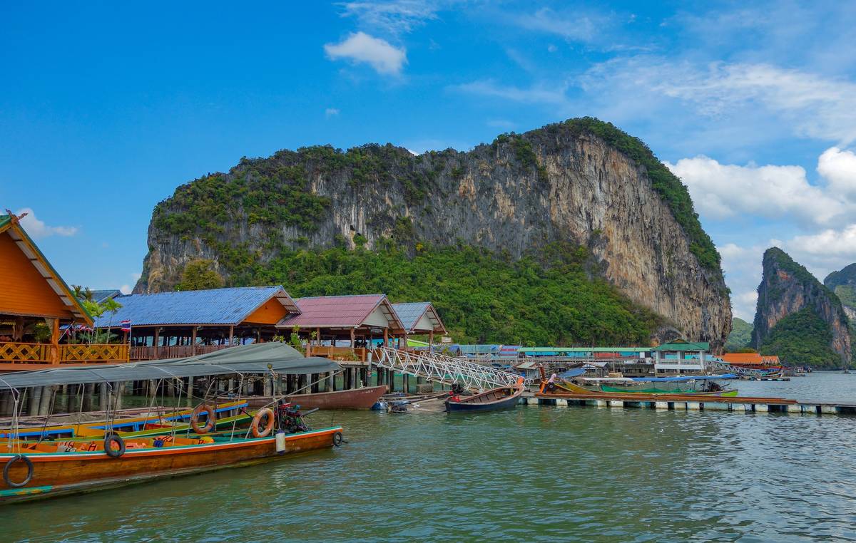 harbor of Ao Phang Nga National park thailand