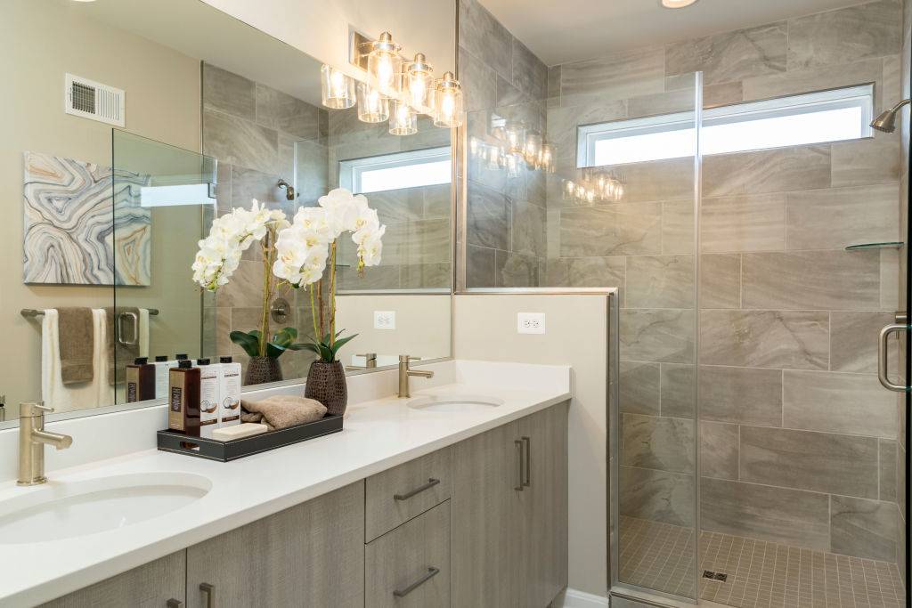 Master Bathroom in the Ashcroft Model Townhome at