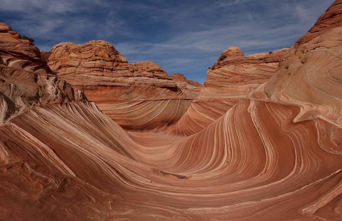 the wave rock formation arizona