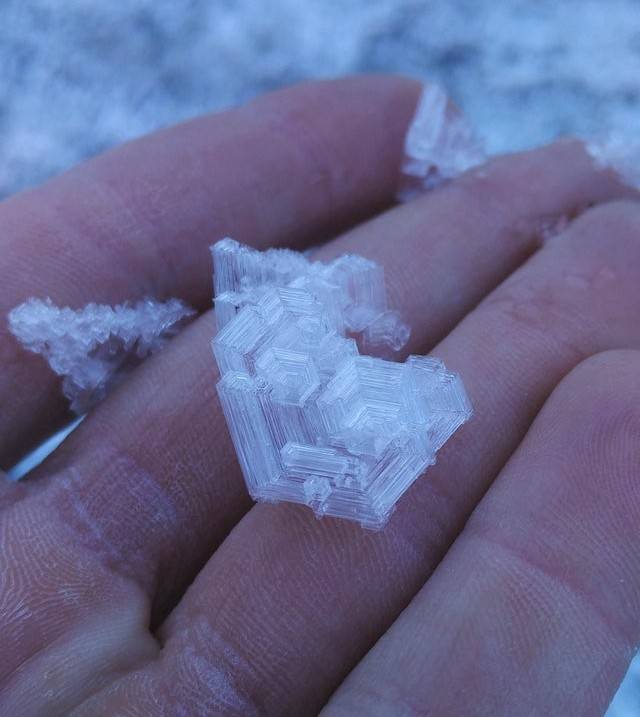 ice crystals in switzlerland