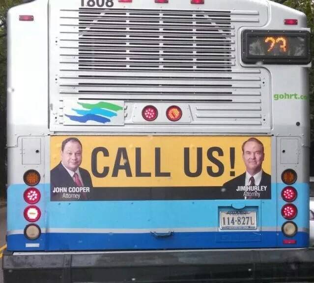 bus ad to call people does not have a phone number