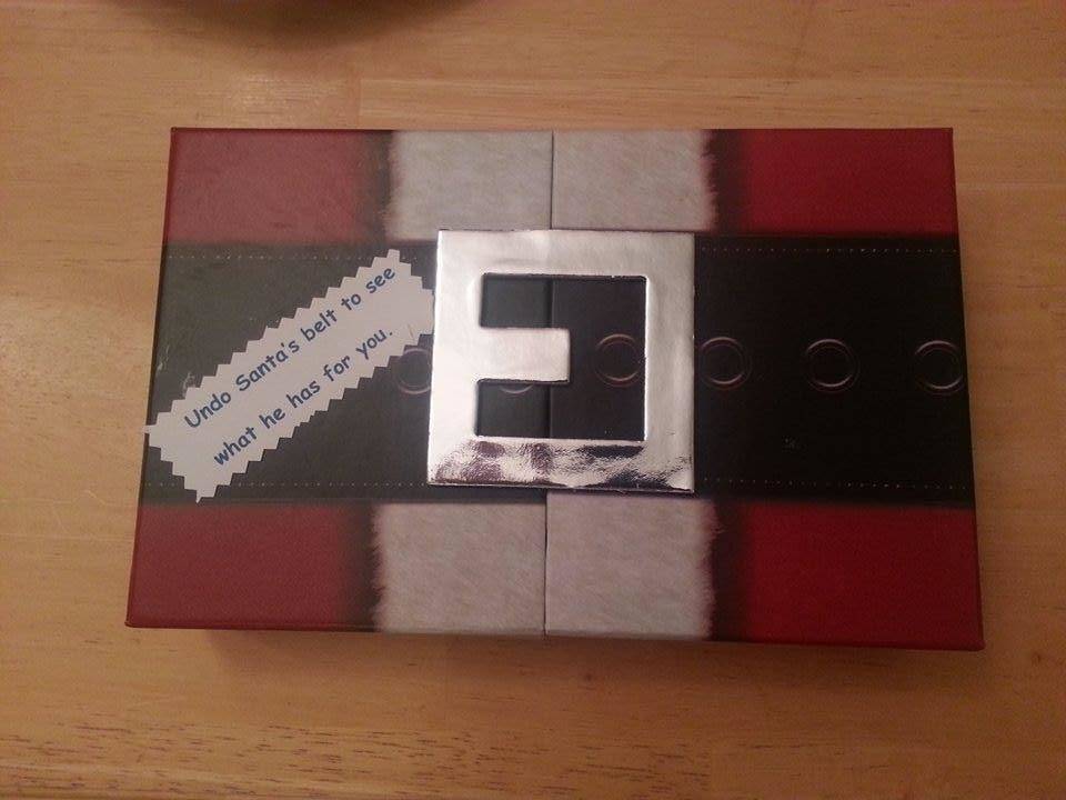 suggestive santa wrapping paper from grandma