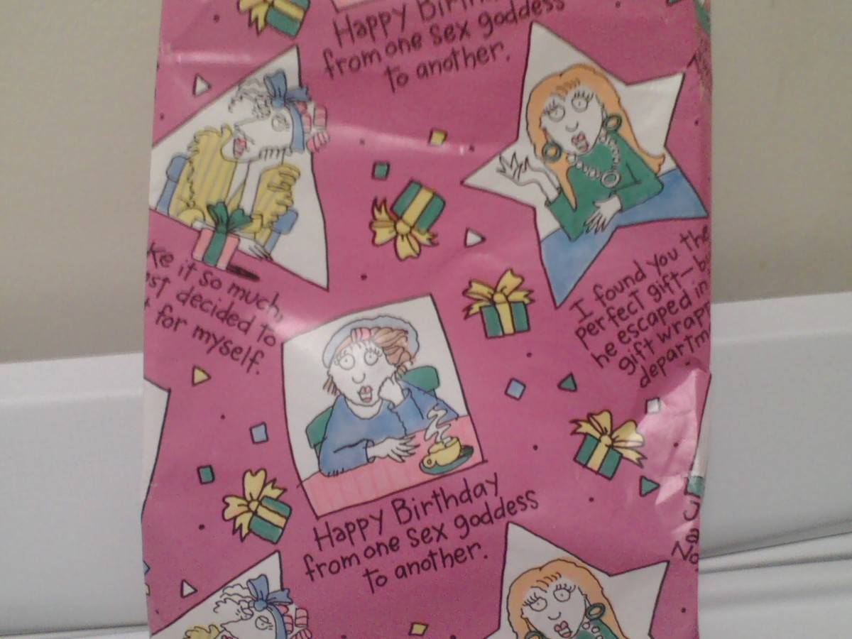 funny wrapping paper from grandma