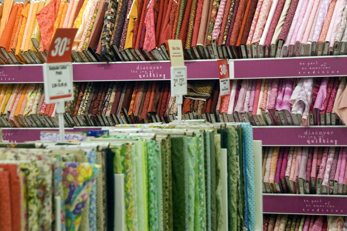 Fabric store display