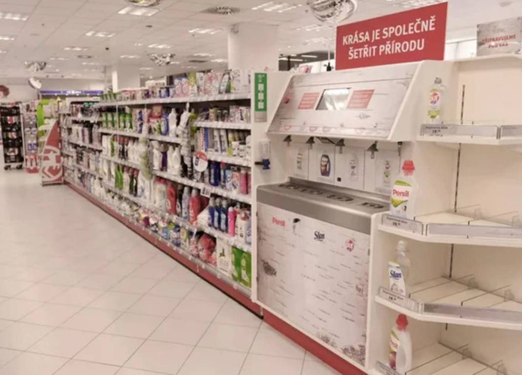 drug store has refill station for products