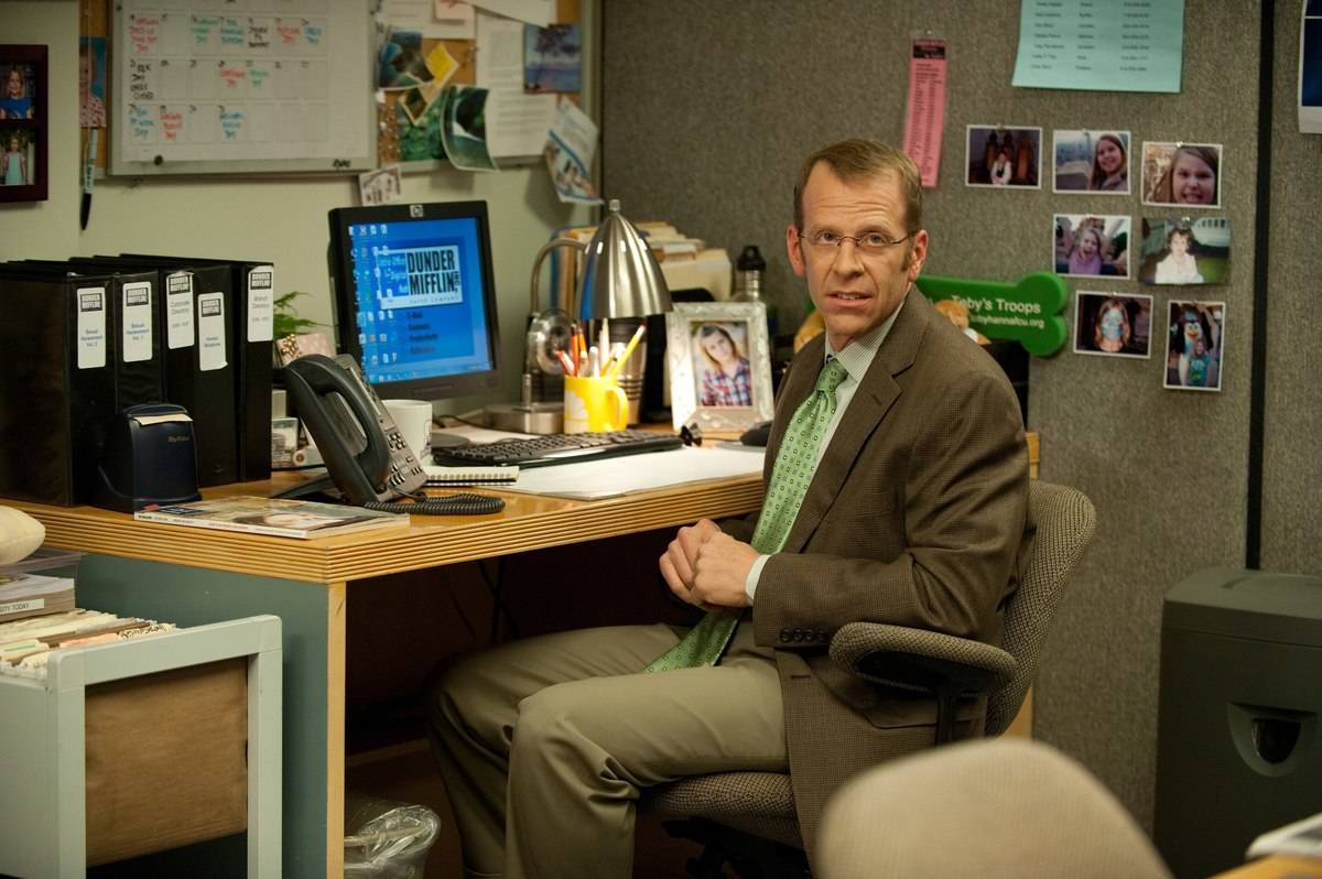 still of HR rep Toby in television show The Office