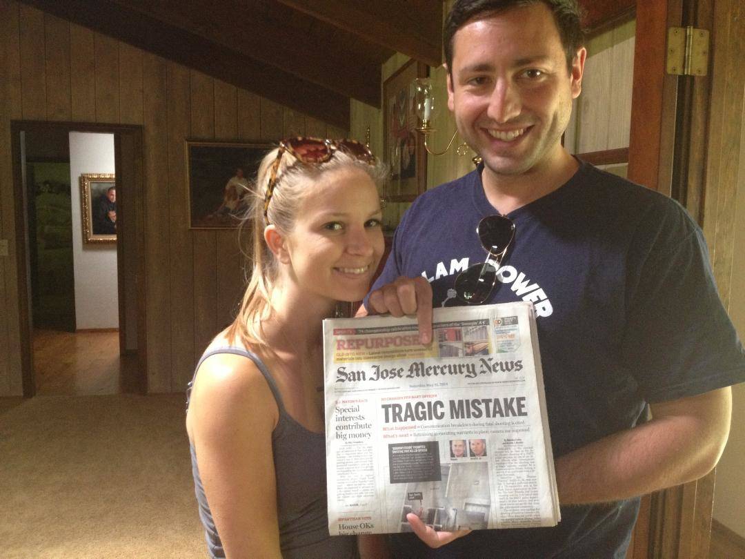 wedding day newspaper tragic mistake