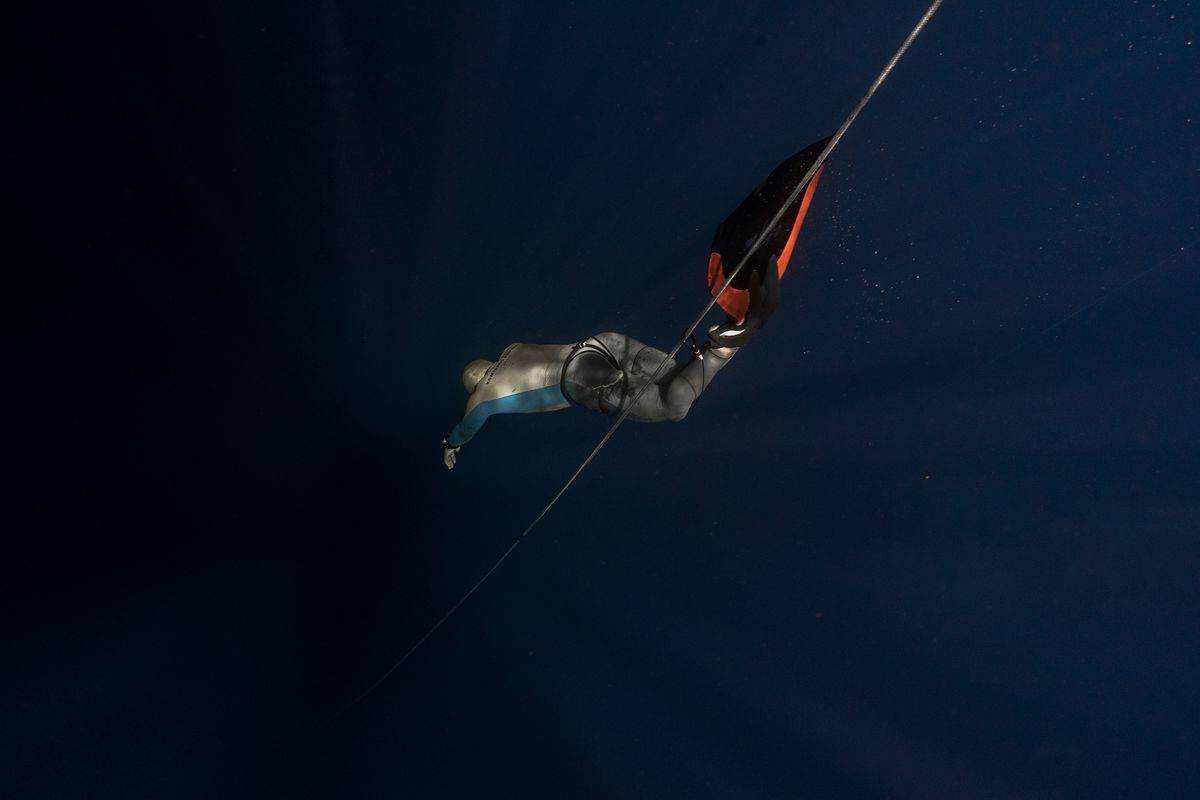 attempting a freedive
