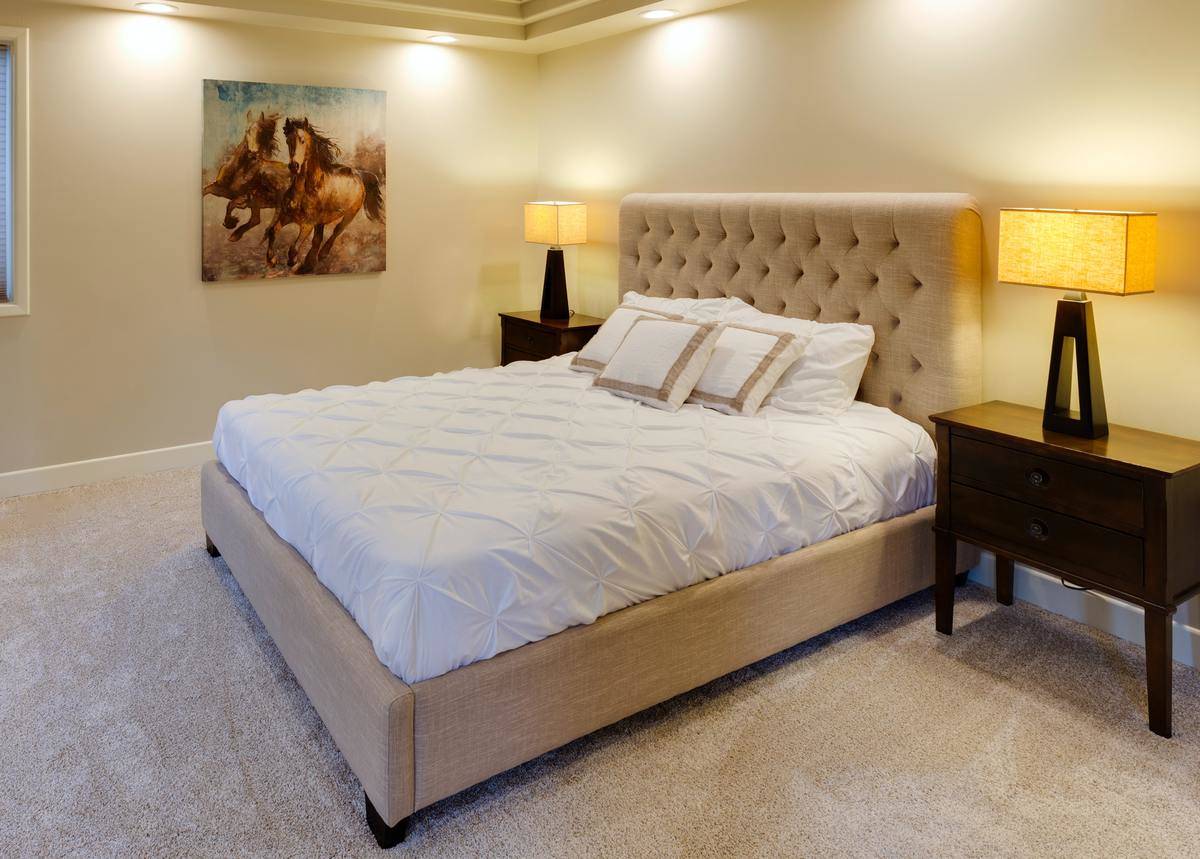 bed and night table