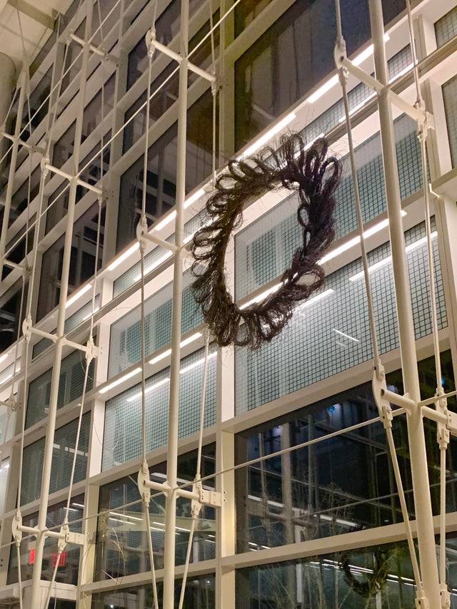 hairy looking christmas wreath