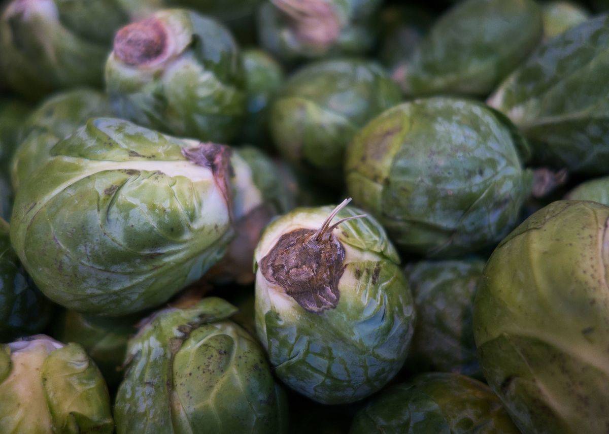 Brussel Sprouts for sale are seen at the Eastern Market