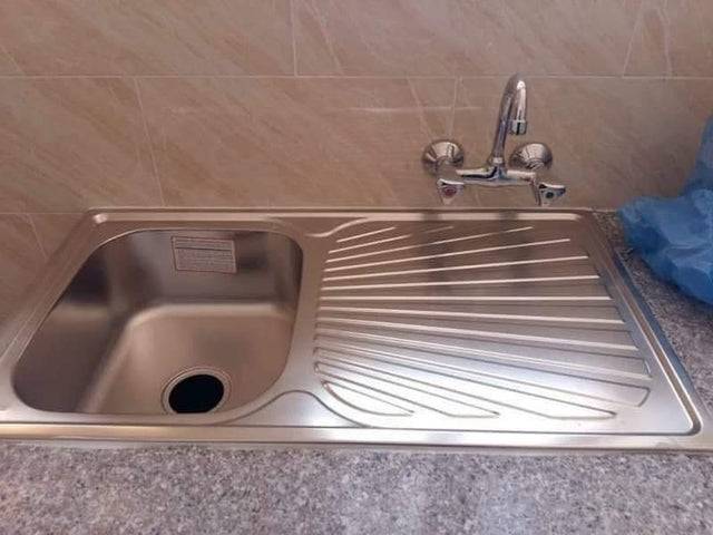sink installed backwards