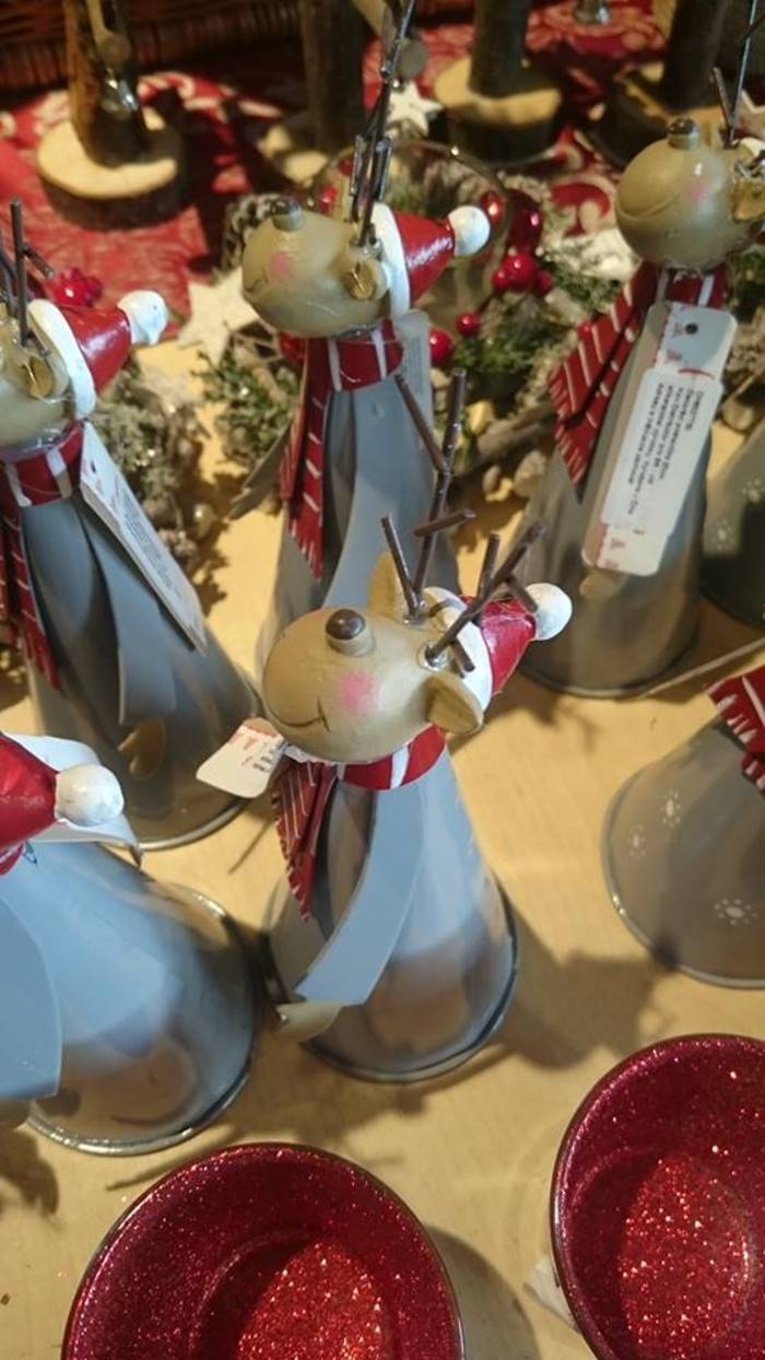 reindeer ornament with antlers as eyes