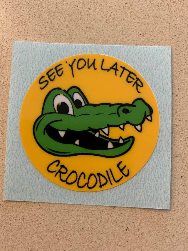 see you later crocodile sticker