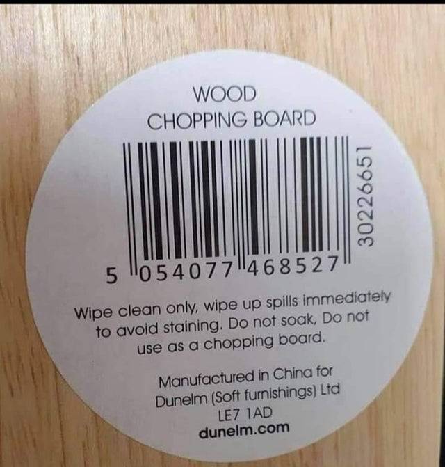 chopping board sticker
