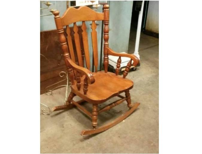 rocking chair with rocker on sideways