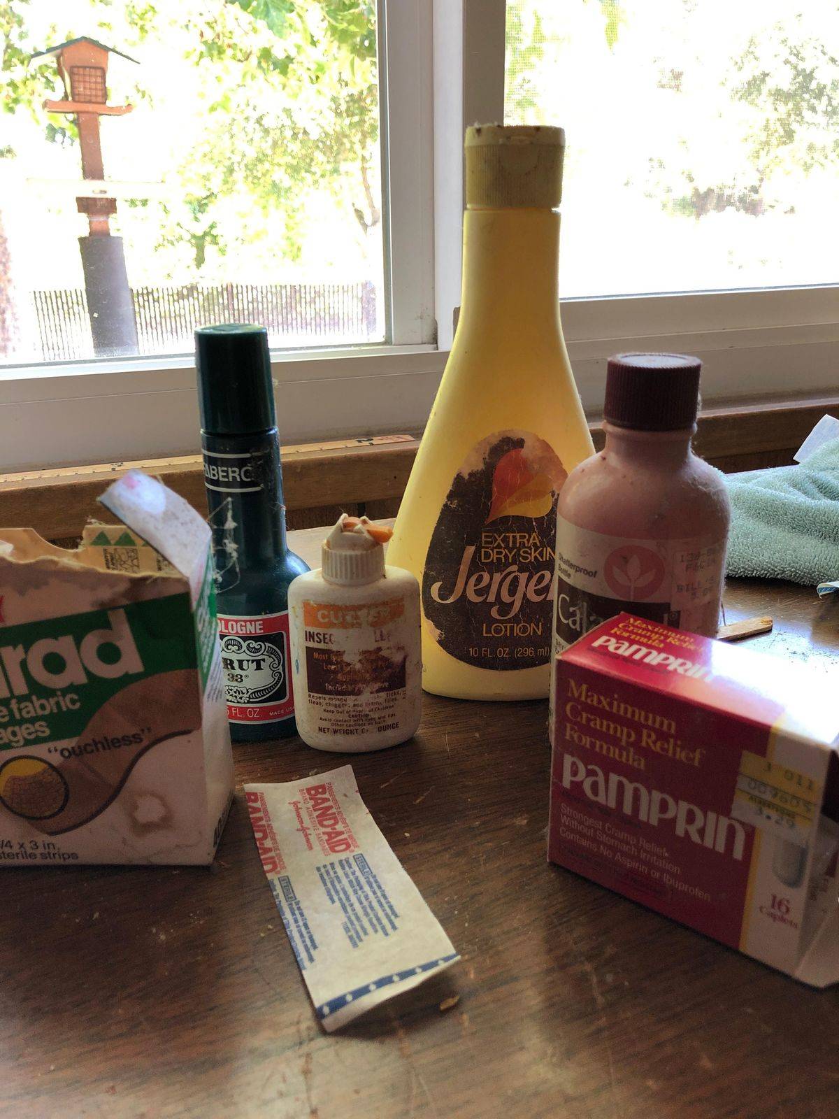 Old medicines from the 1980s were discovered behind a medicine cabinet.