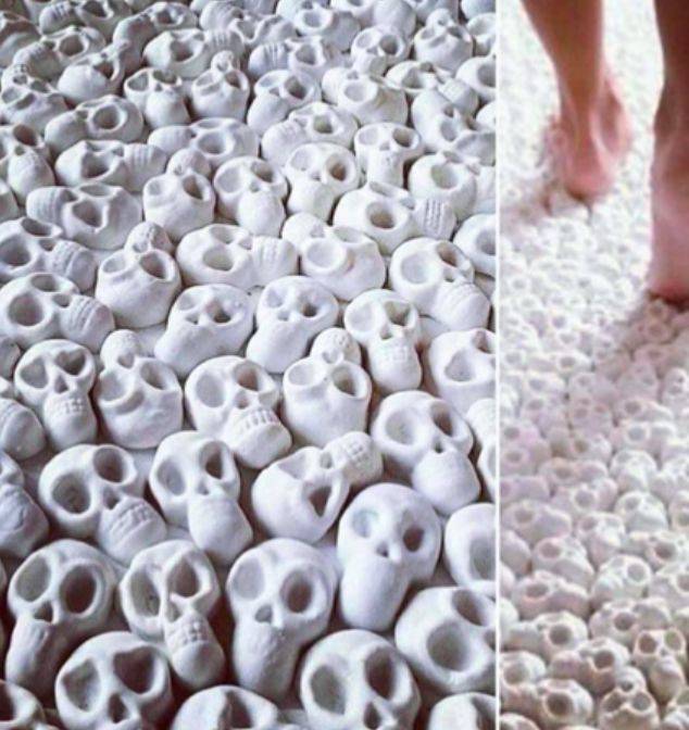 skull carpet that is real