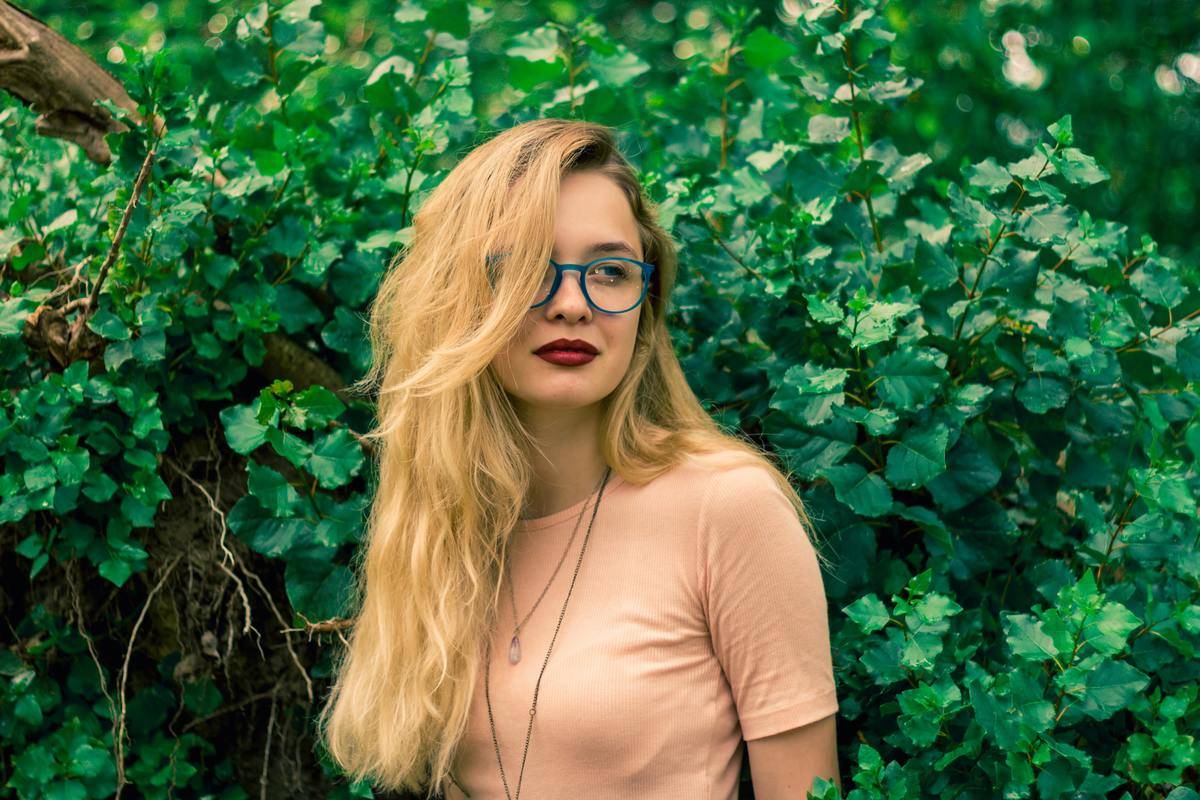 woman looking unimpressed