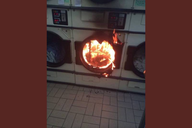 Burning Washing Machine from heat