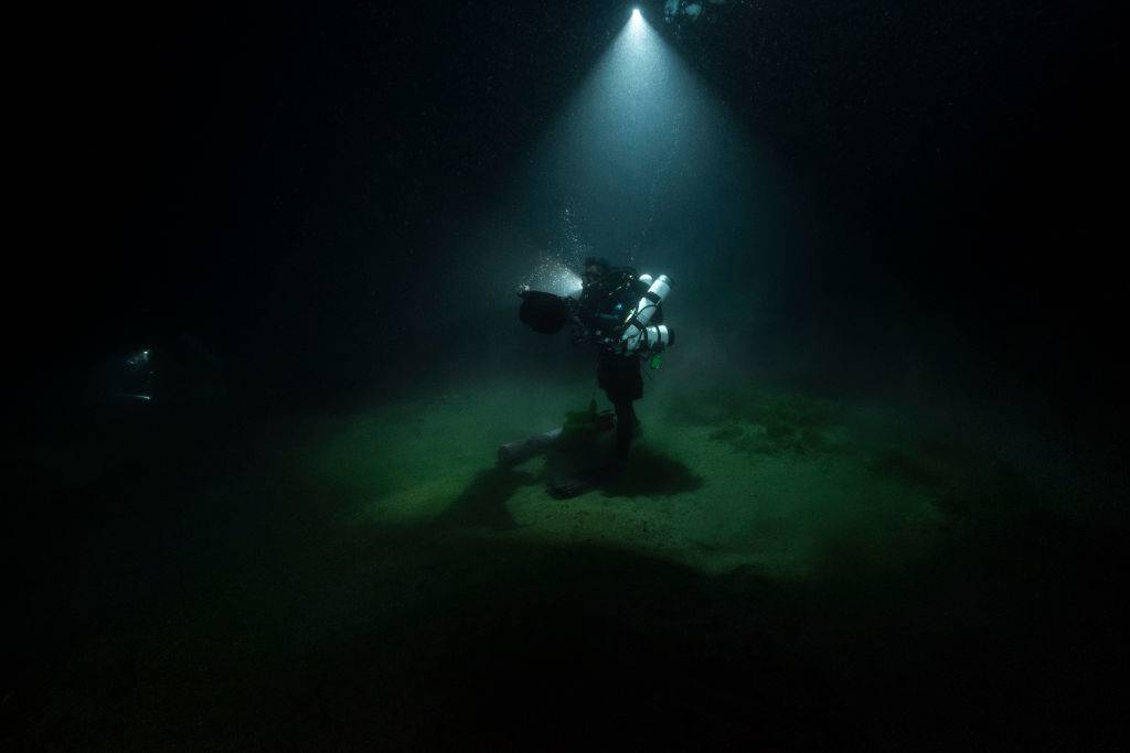 Man underwater