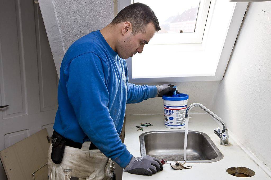 Picture of a plumber