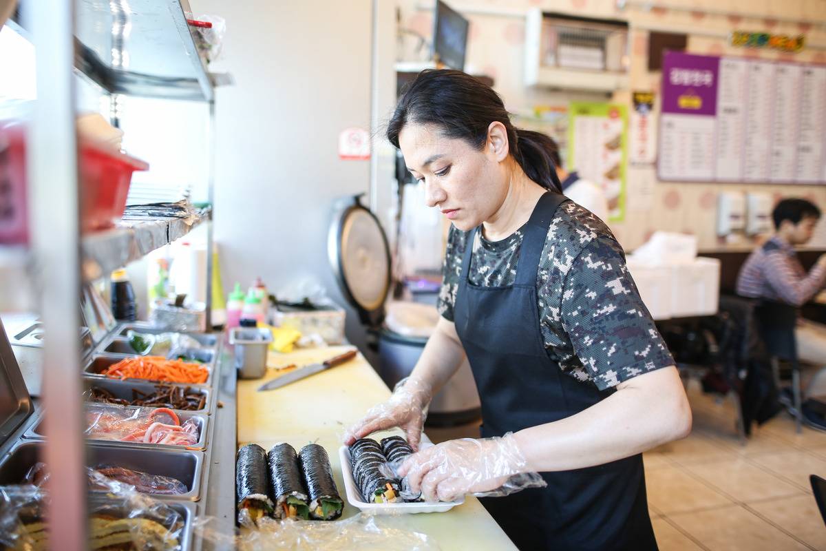 Kimbap in South Korea