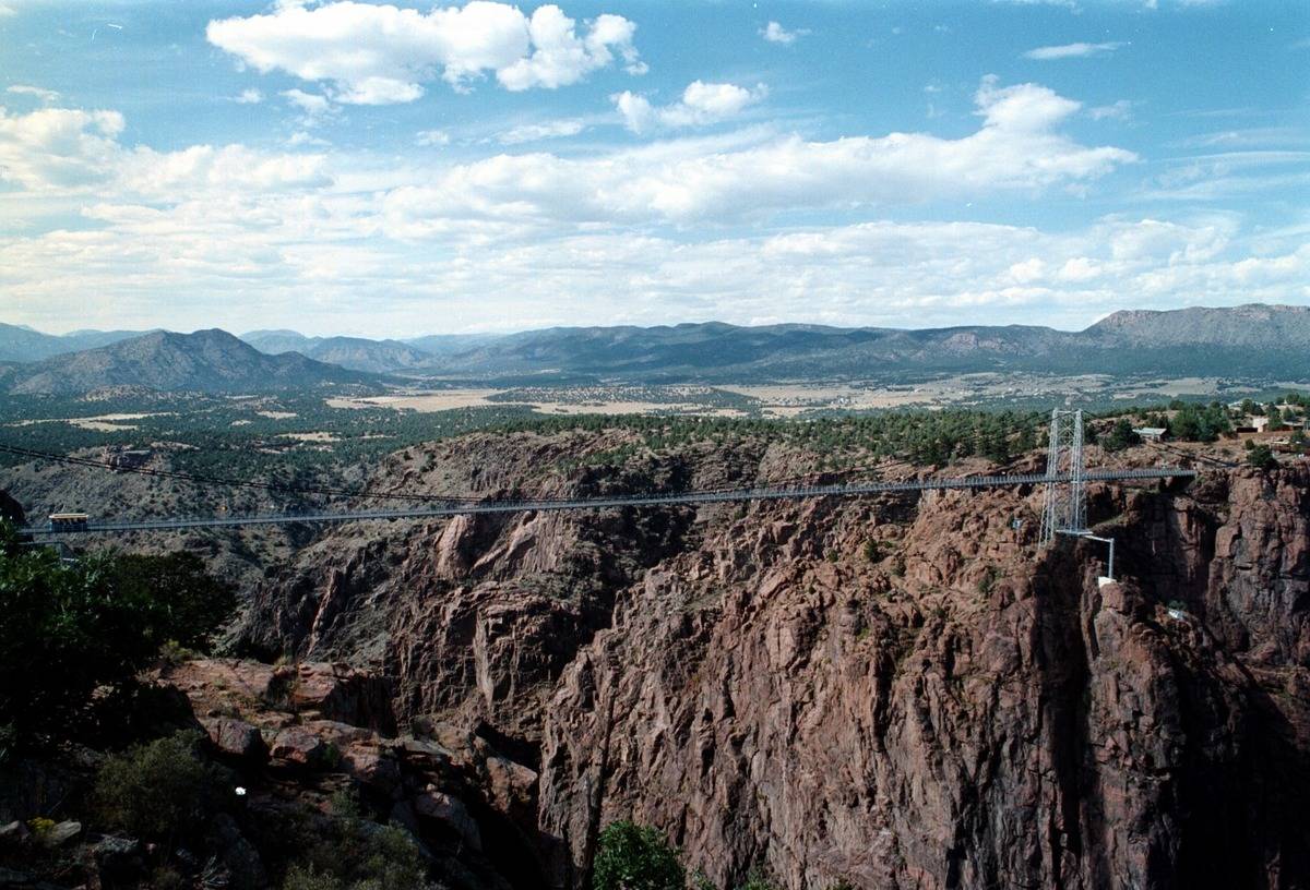 Royal Gorge Bridge Is 955 Feet Above A River