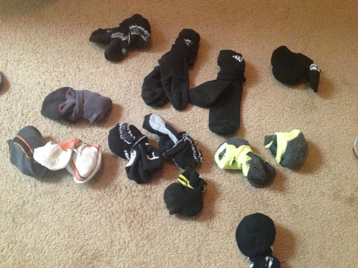 socks that all have a partner 