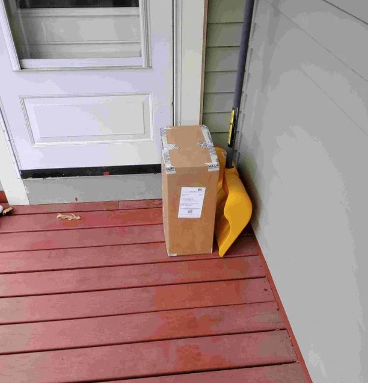 package on front doorstep