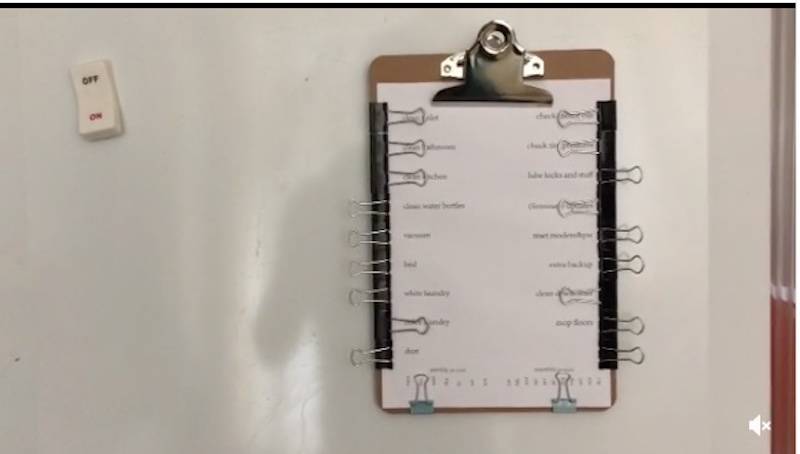 to do list on clipboard