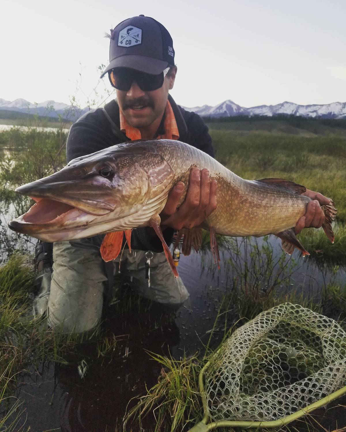 man who caught giant fish after waiting a long time