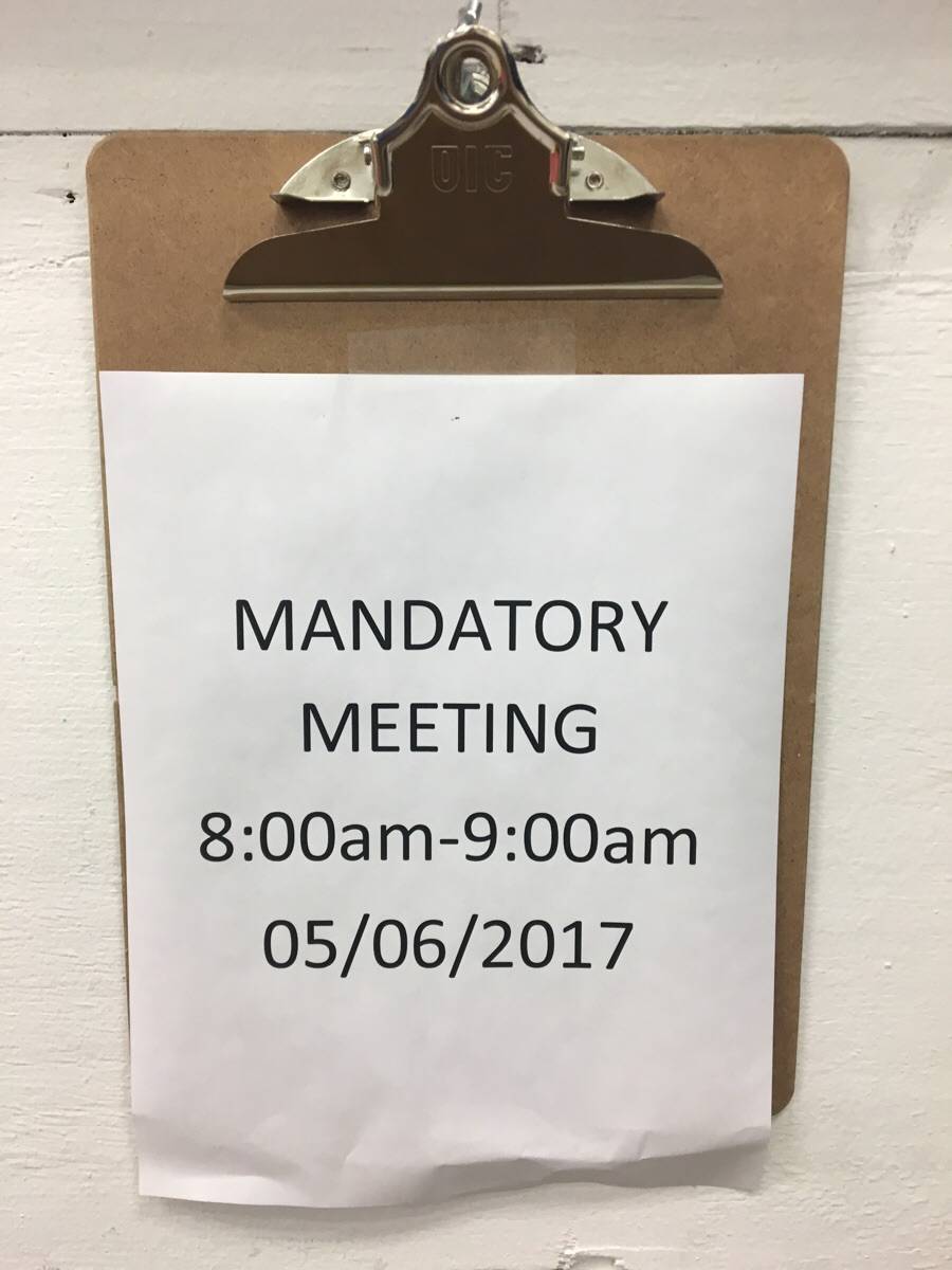 paper taped to clipboard