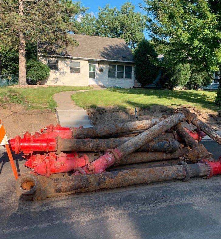 hydrants deep in ground