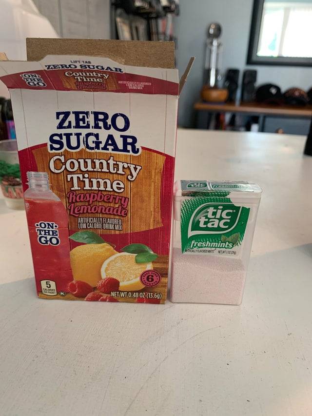 drink mix in tic tac box
