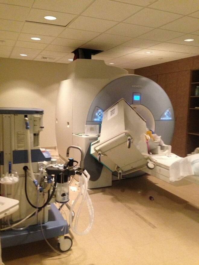 mri magnet attracted equipment