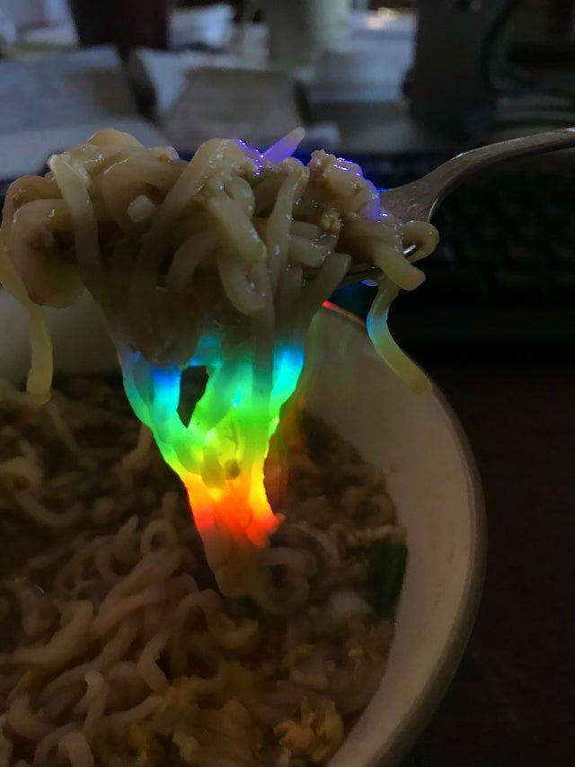 Ramen that looks like it's glowing