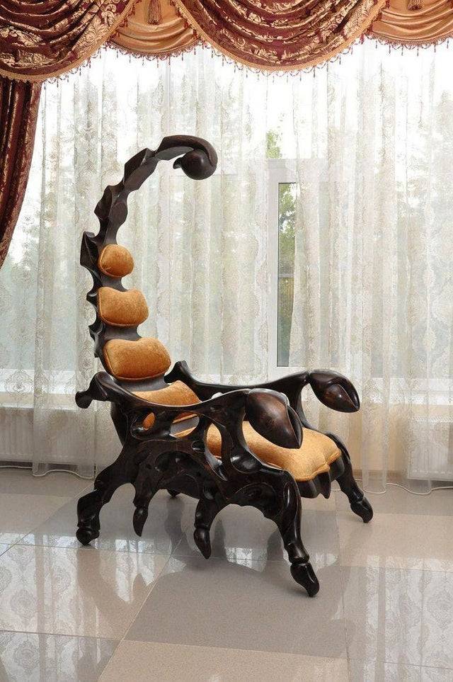scorpion seat in fancy house