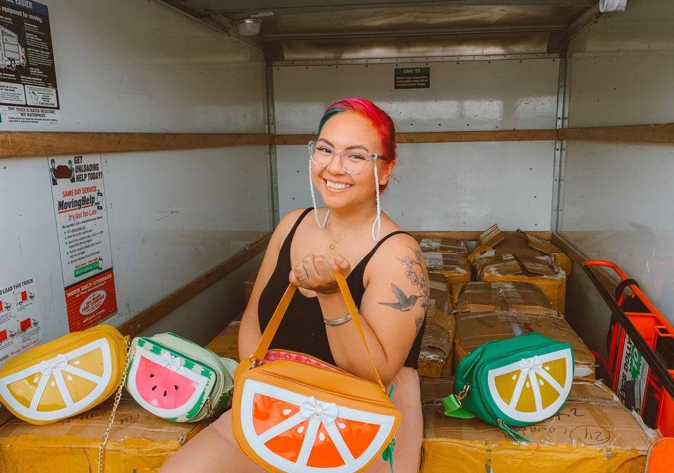 woman started small business selling purses during pandemic