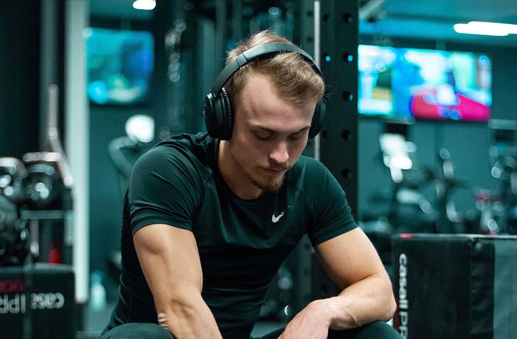 Man listening to music 