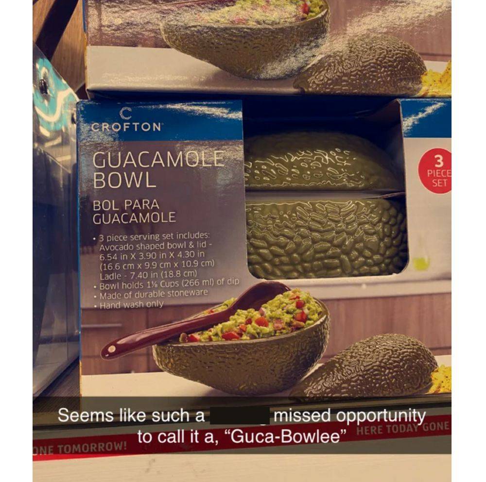 avocado shaped guacamole bowl 